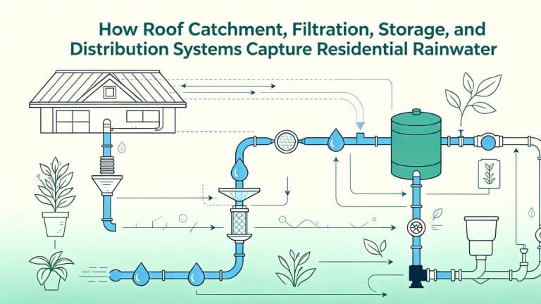How Roof Catchment, Filtration, Storage, and Distribution Systems Capture Residential Rainwater
