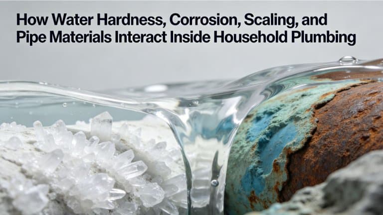 How Water Hardness, Corrosion, Scaling, and Pipe Materials Interact Inside Household Plumbing
