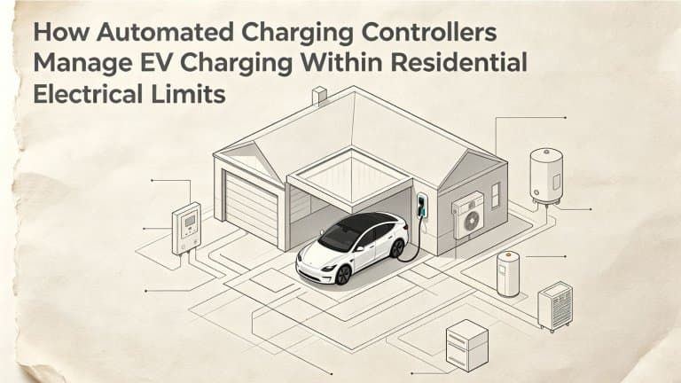 How Automated Charging Controllers Manage EV Charging Within Residential Electrical Limits