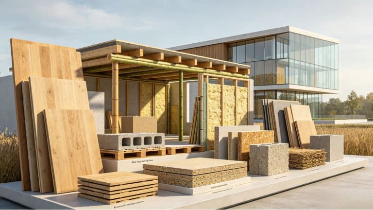 Comparing Mass Timber, Engineered Bamboo, Hemp-Lime, and Agricultural Composites in Modern Construction